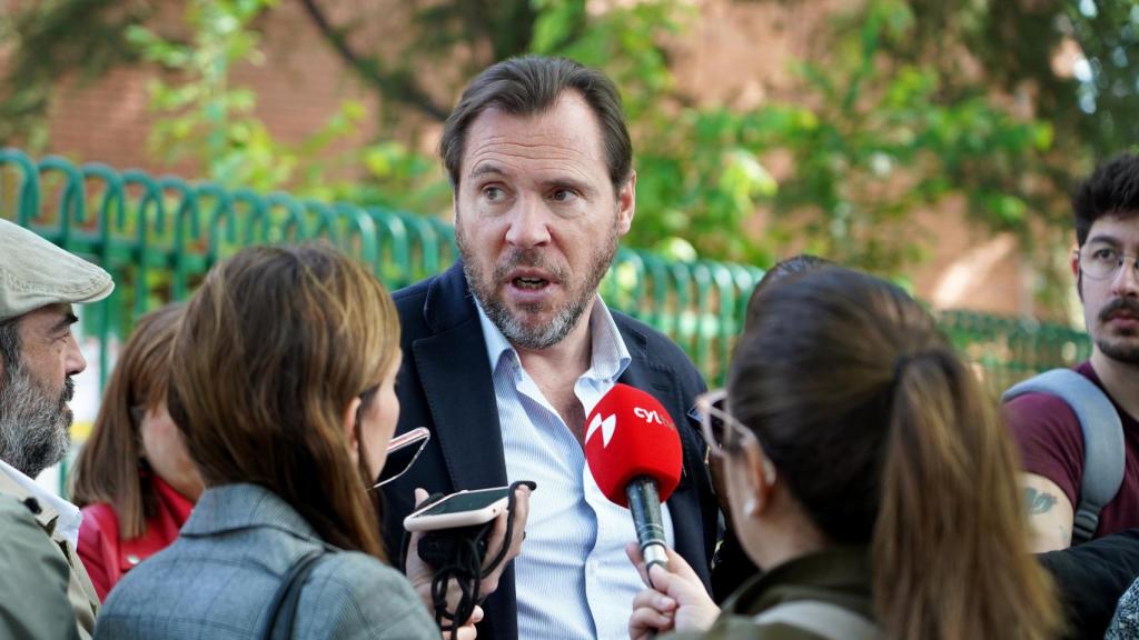 El alcalde de Valladolid, Óscar Puente, en la presentación de sus propuestas educativas