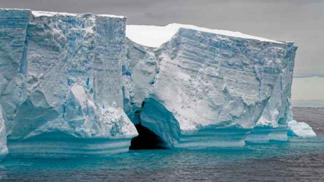 Imagen de archivo del Estrecho de Bransfield en la Antártida.