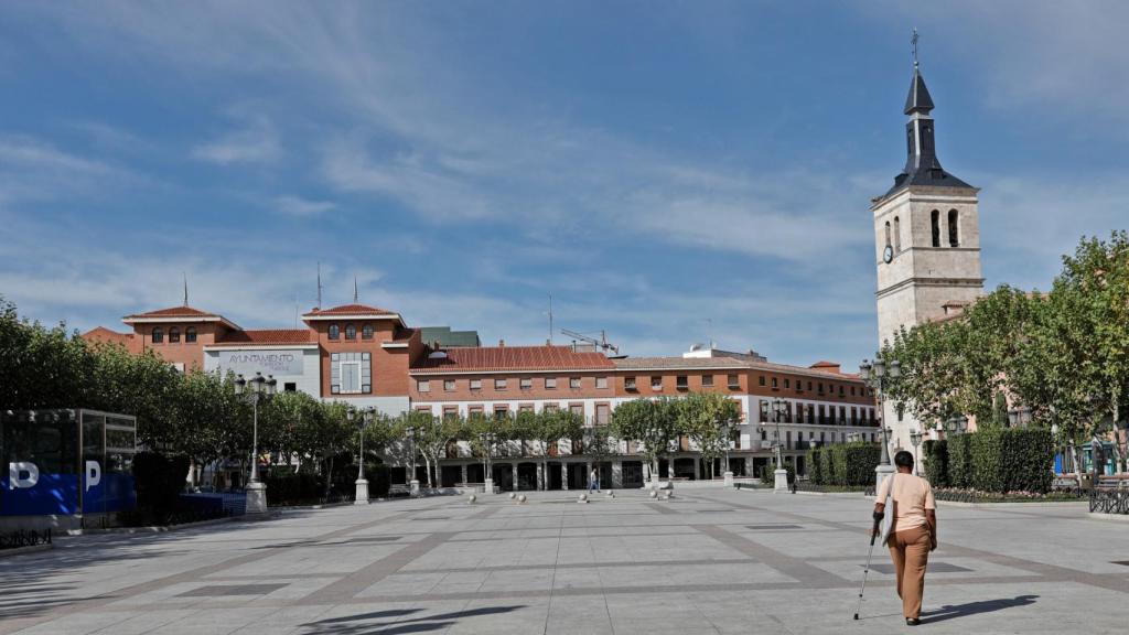 Calles del municipio madrileño que más recicla de España, según el INE.