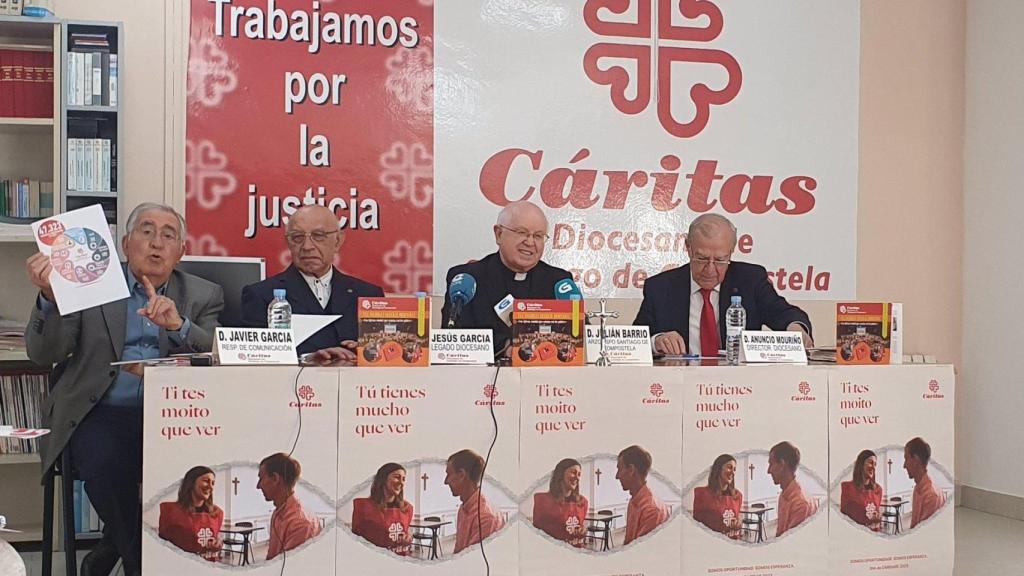 Cáritas Diocesana de Santiago en la presentación de la Memoria del año 2022