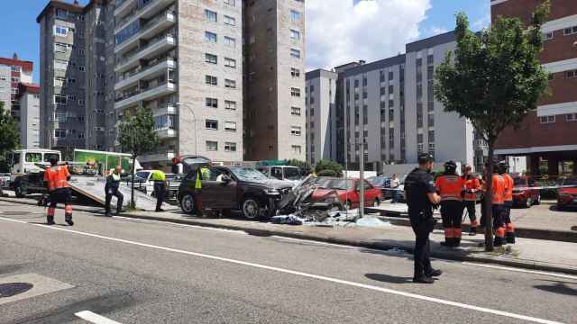 Accidente en Avenida de la Florida, en Vigo.