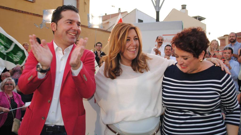 Noel López junto a Susana Díaz en 2015