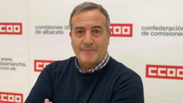 Ángel León, secretario general de CCOO-Industria en Castilla-La Mancha.