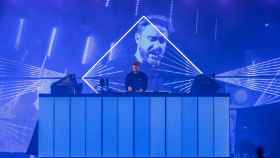 El DJ David Guetta en plena actuación.