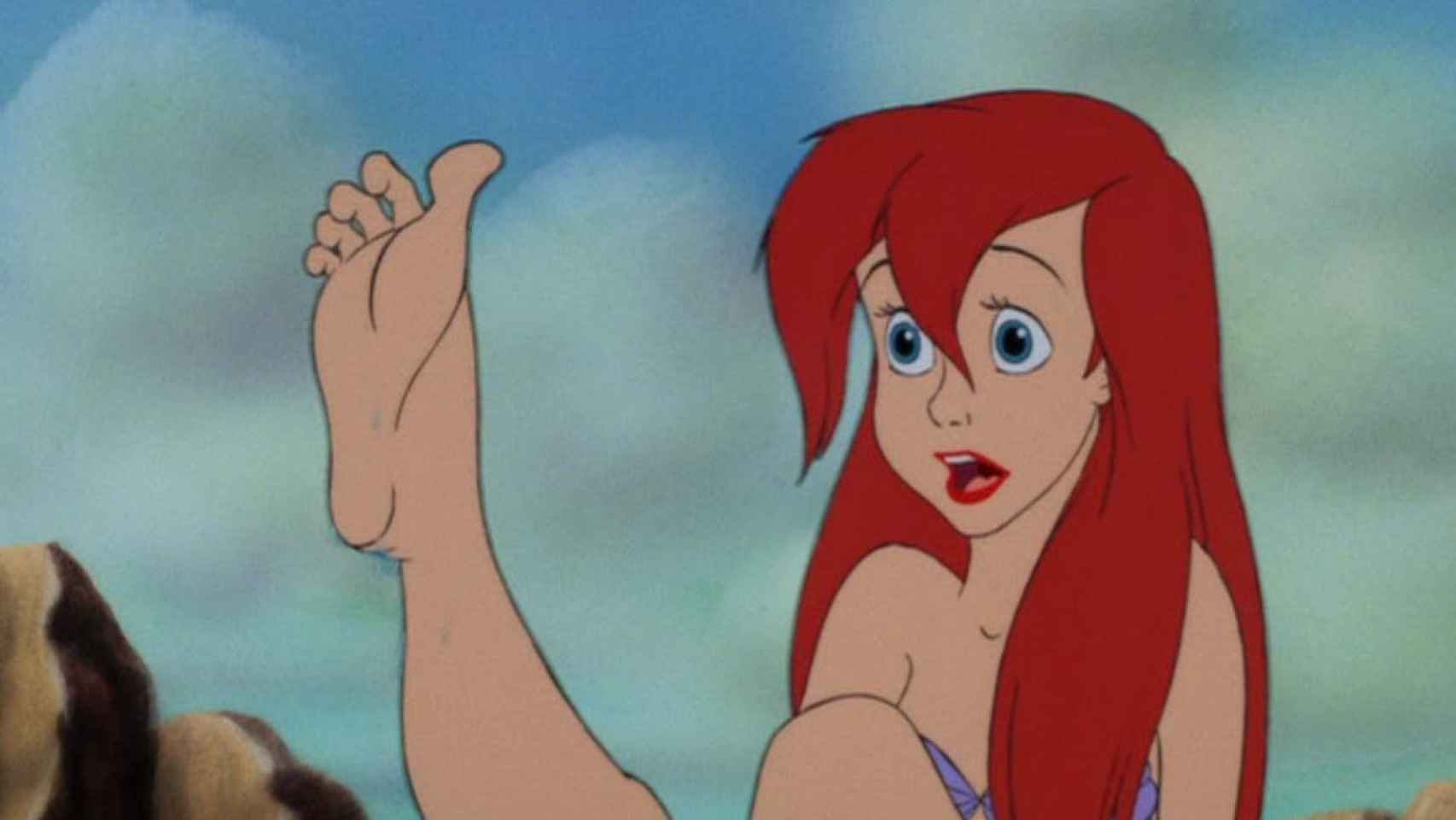 Ariel en una de las secuencias de 'La sirenita'.