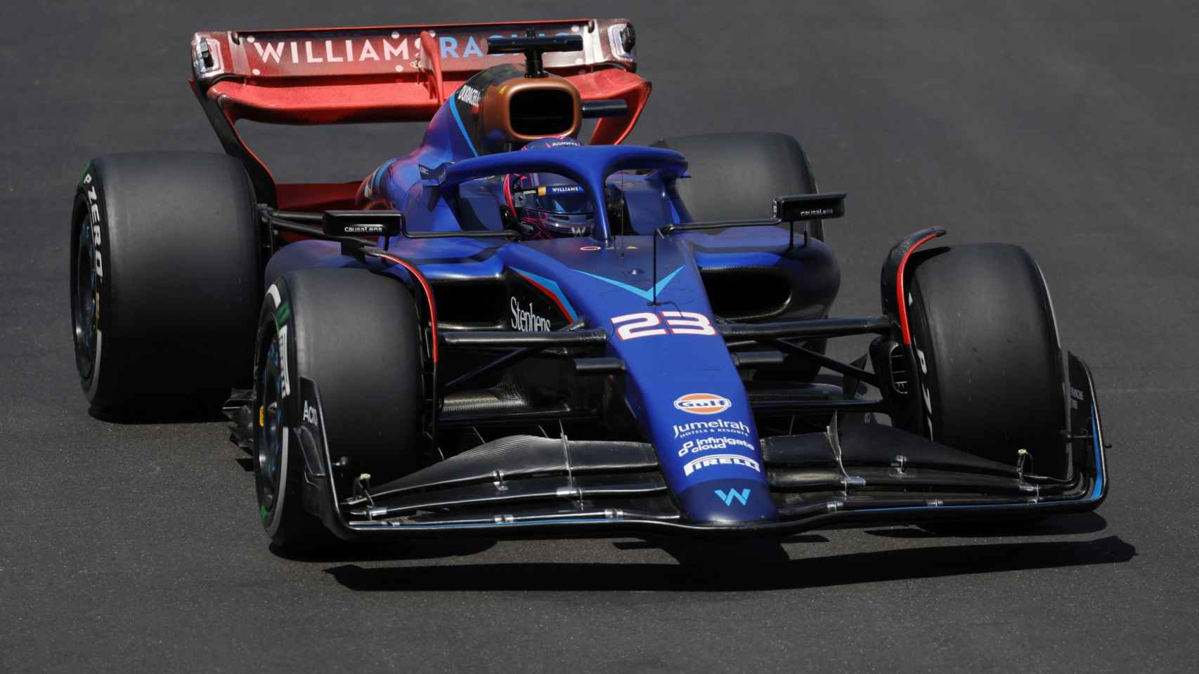 El Williams de Alexander Albon durante el Gran Premio de Mónaco.