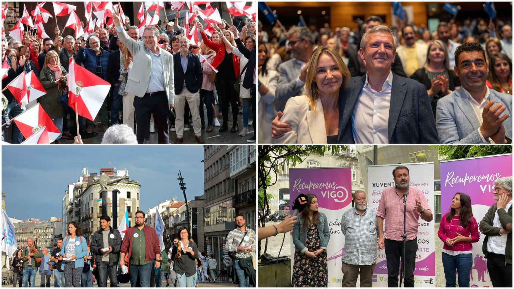 Actos de cierre de campaña en Vigo.