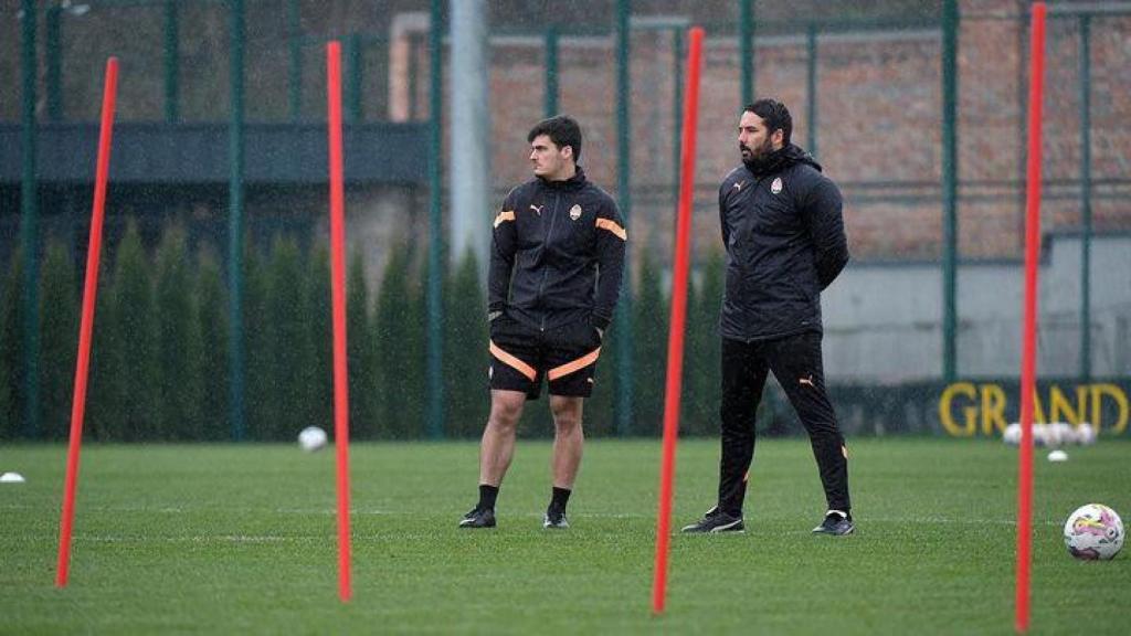 Curro Galán (izq.) y Daniel De Castro (der.) durante un entrenamiento.