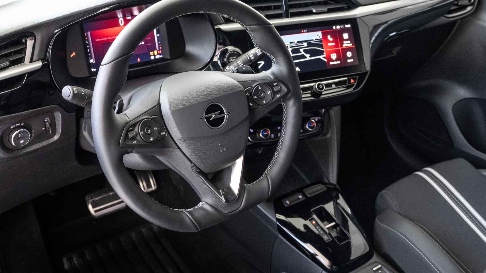 El interior del Opel Corsa es completamente digital.