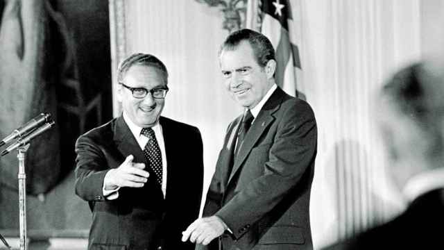 Henry Kissinger junto a Richard Nixon.