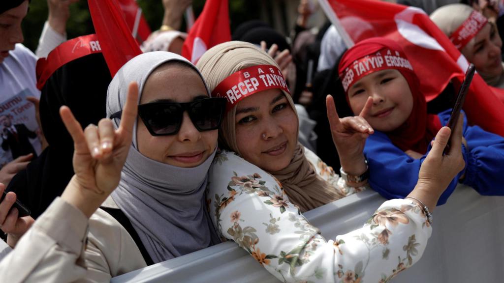 Partidarios de Tayyip Erdogan, este sábado en Estambul (Turquía).