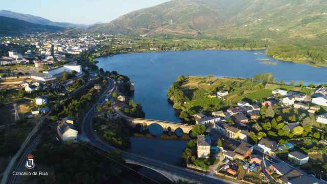 Vista aérea de A Rúa.