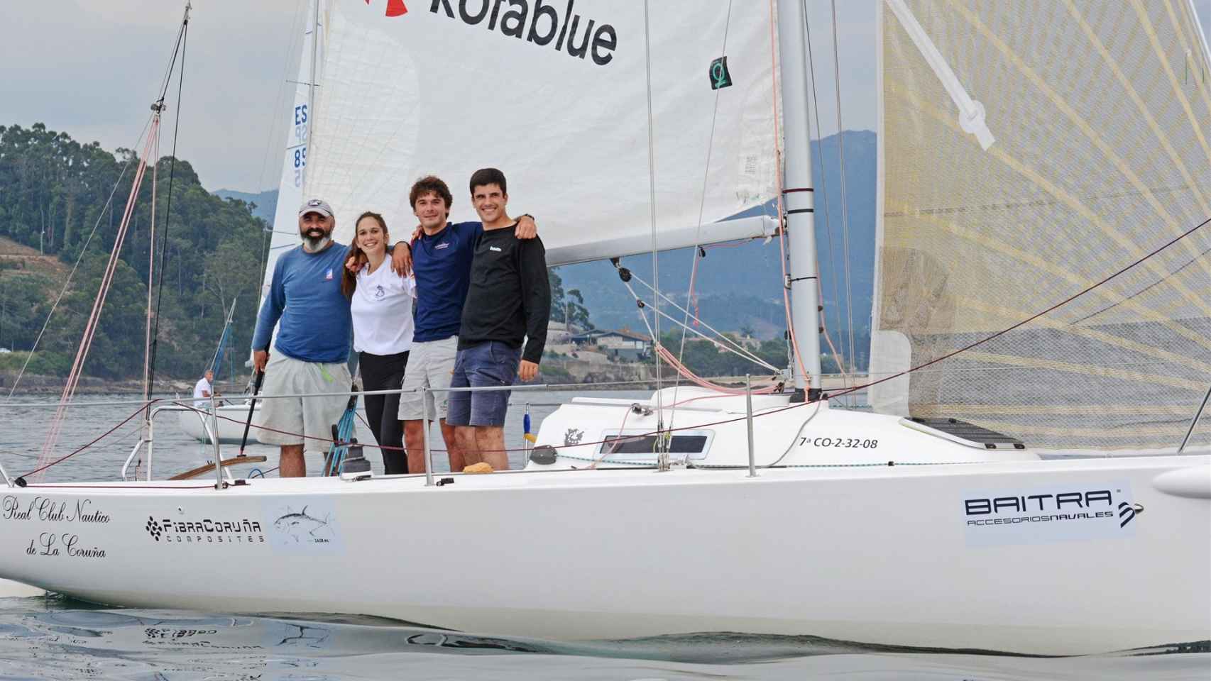 El Kotablue Fibra Coruña, del Real Club Náutico de A Coruña, se alza campeón en la Liga de Invierno de J80.