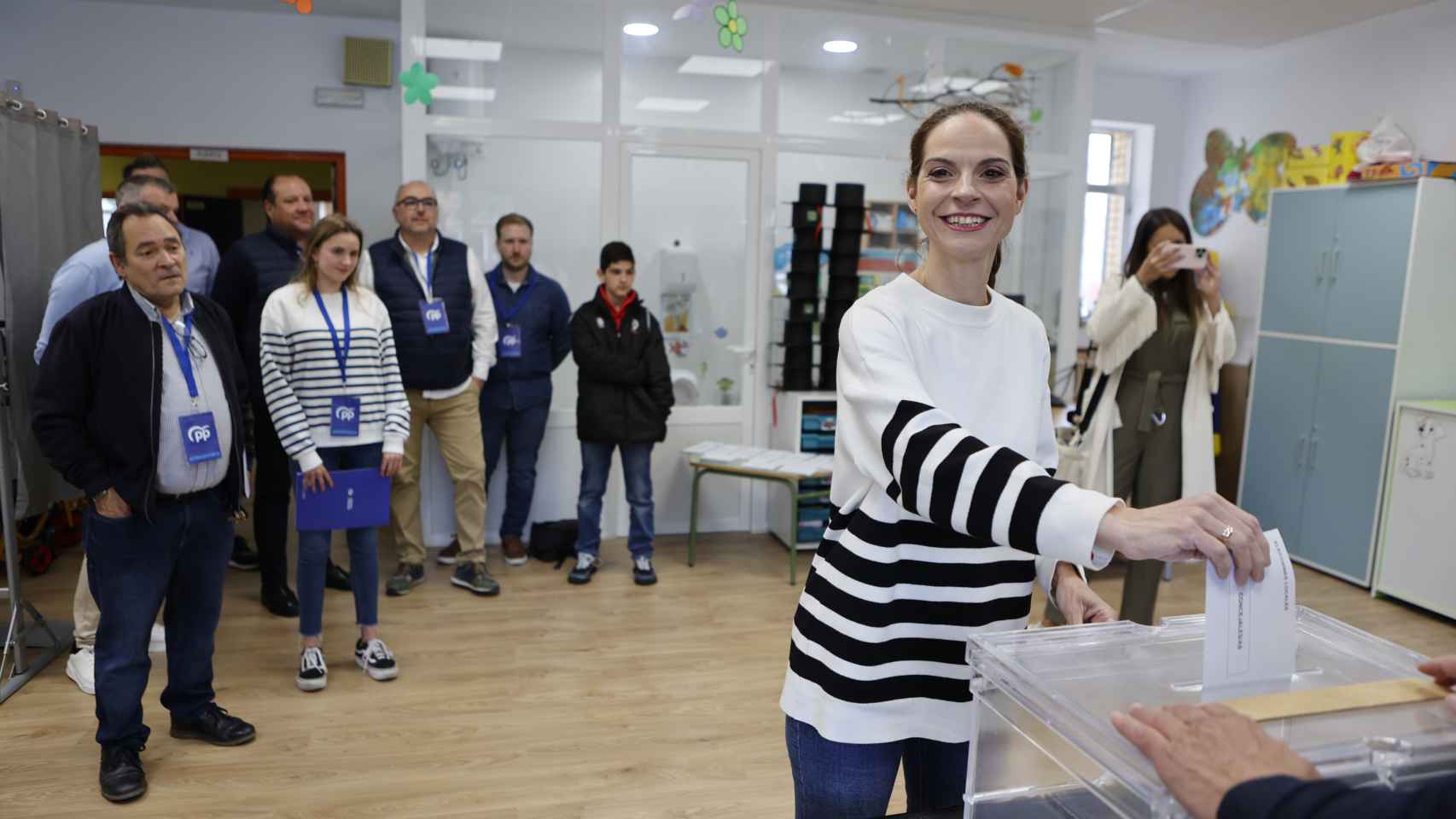 Votación de la candidata a la Alcaldía de Soria por el PP