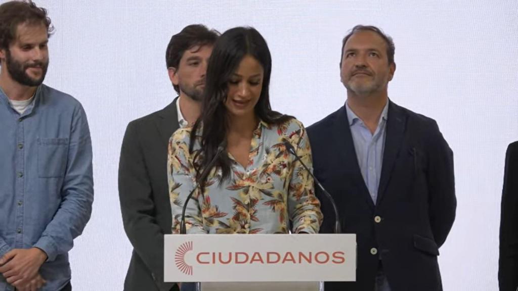 Begoña Villacís reconoce su derrota en Madrid.