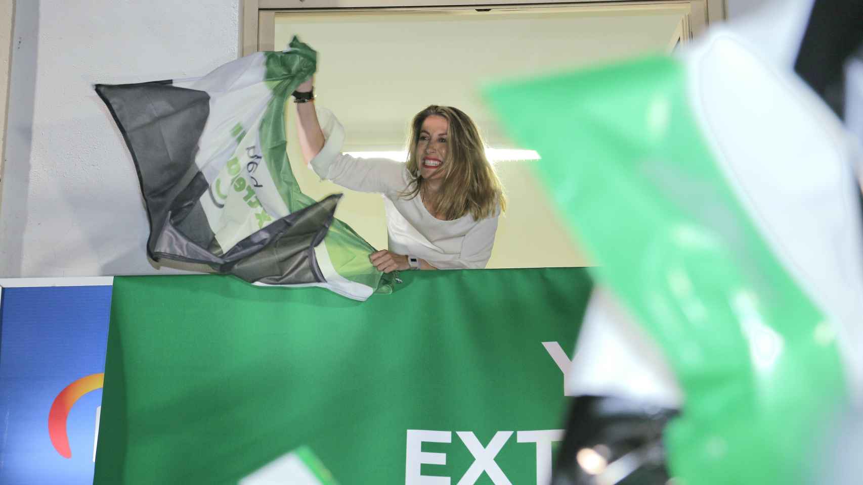 La candidata del PP a la Presidencia de la Junta de Extremadura, María Guardiola