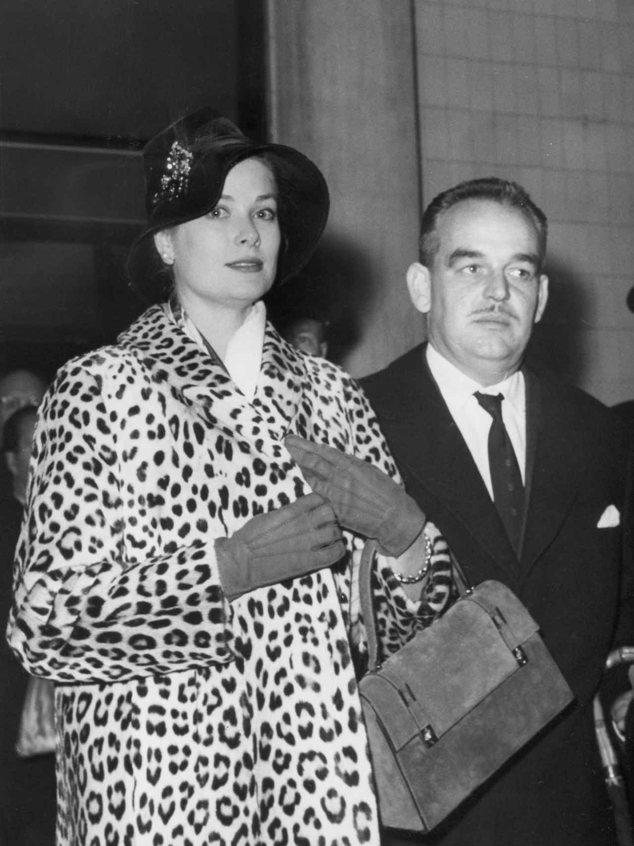 Rainiero de Mónaco con Grace Kelly en 1961.