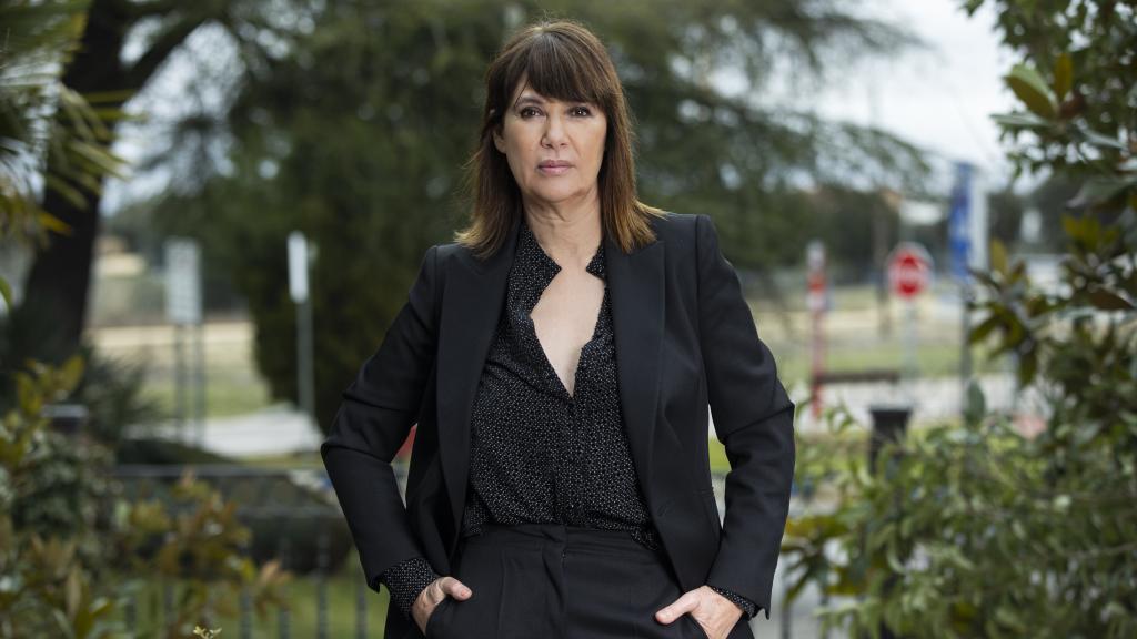 Mabel Lozano durante una sesión de fotos en Madrid.