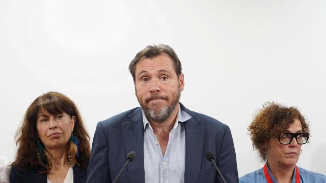 El candidato socialista a la alcaldía de Valladolid, Óscar Puente, tras el resultado electoral