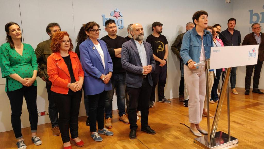 Ana Pontón en rueda de prensa.