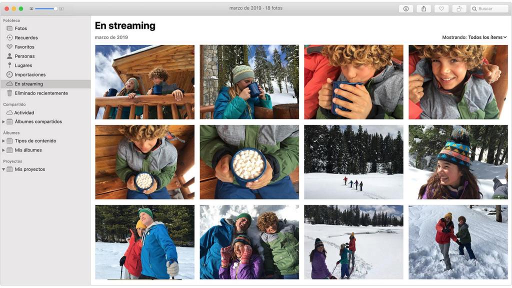 My Photo Stream en macOS.