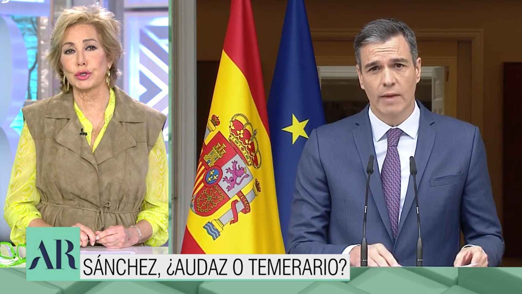 Brutal repaso de Ana Rosa a Sánchez tras adelantar las elecciones al 23 de julio: ¿Por qué descarta la dimisión?