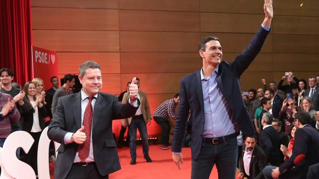 Emiliano García-Page y Pedro Sánchez en una imagen de archivo. Foto: Óscar Huertas.