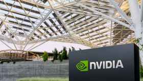 Logo de Nvidia en la sede de la compañía en Santa Clara, California (EEUU)