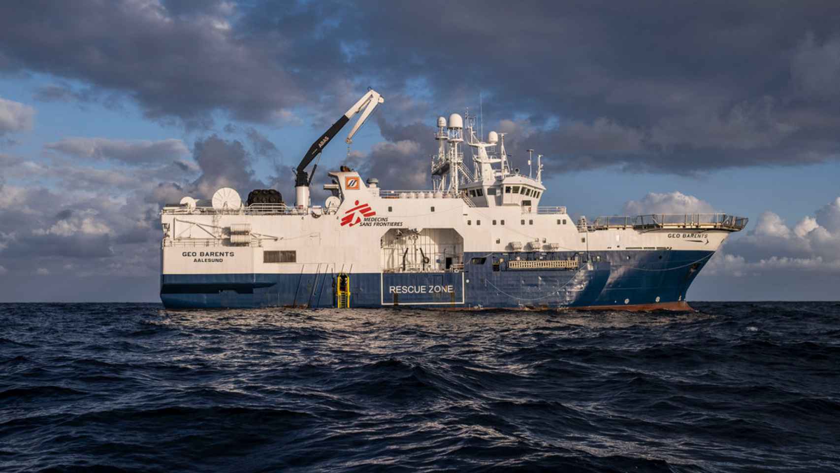 El Geo Barents, el buque de rescate de Médicos sin Fronteras, en mayo de 2021, cuando se retomaron los rescates tras la pandemia.