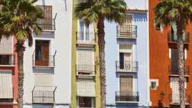 Fachadas coloridas de Villajoyosa (Alicante).