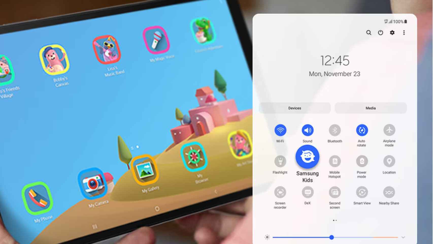 La Galaxy Tab A7 Lite viene con Samsung Kids