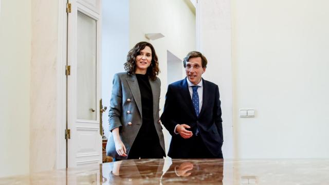 La presidenta de la Comunidad de Madrid, Isabel Díaz Ayuso, y el alcalde de Madrid, José Luis Martínez-Almeida.