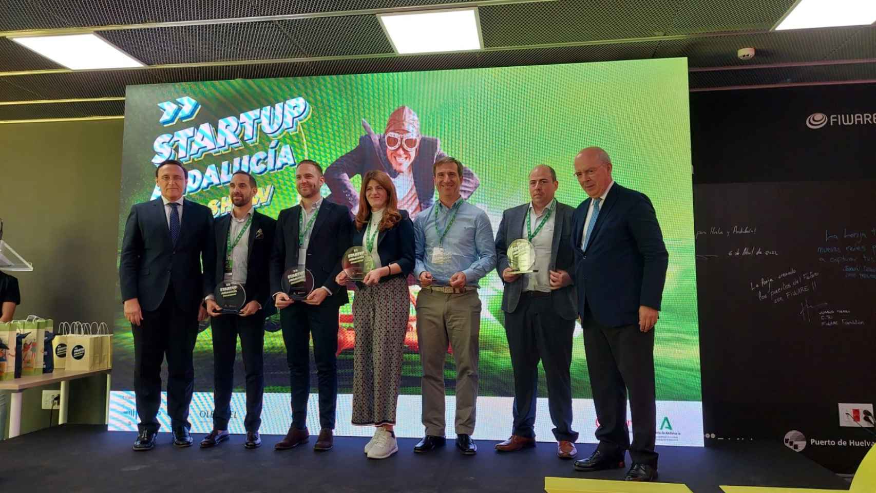 Los premiados en la 'Startup Andalucía Roadshow'