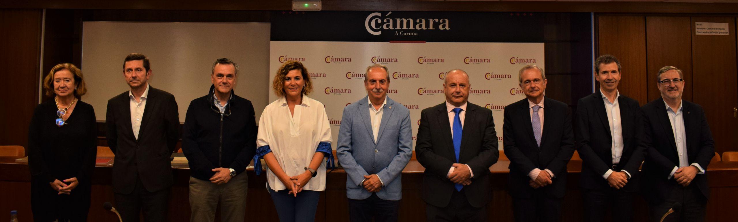 Reunión de la Policía Nacional con la Cámara de A Coruña (Cámara de A Coruña).