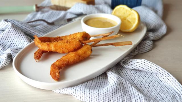 Langostinos rebozados sin gluten, una receta de aperitivo fácil y rápida
