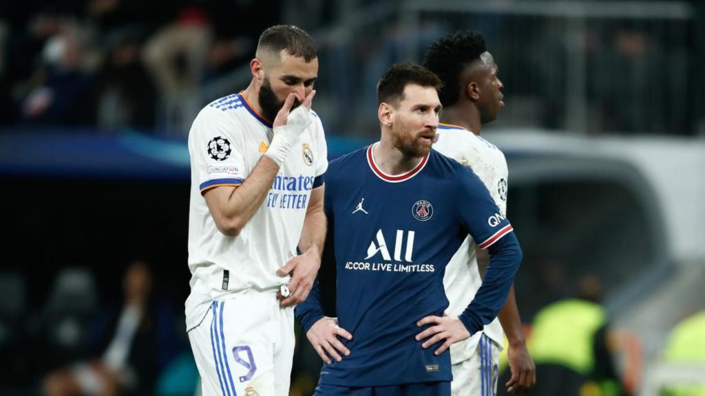 Benzema y Messi, en la Champions League