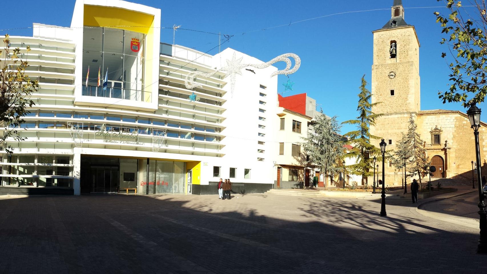 El Ayuntamiento de Quintanar del Rey (Cuenca).