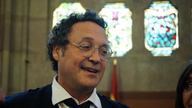 Álvaro García Ortiz, el pasado martes en la toma de posesión de Neus Pujal como fiscal jefe de Barcelona./