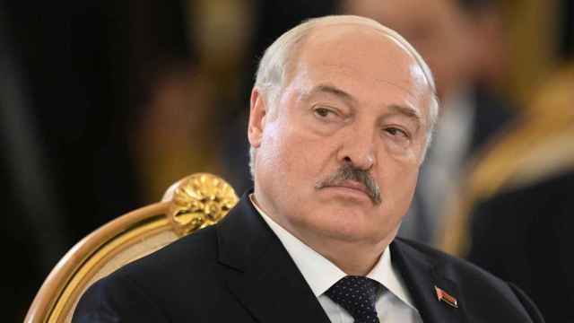 El presidente bielorruso, Alexander Lukashenko, asiste a una reunión del Consejo Económico Supremo de Eurasia en Moscú, Rusia, el 25 de mayo de 2023.