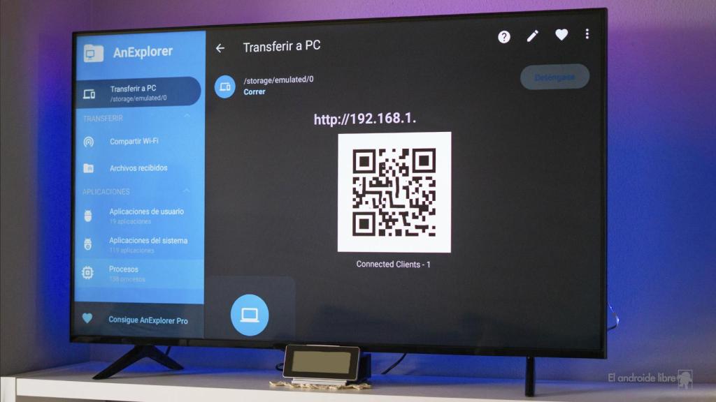 AnExplorer transferencia inalámbrica