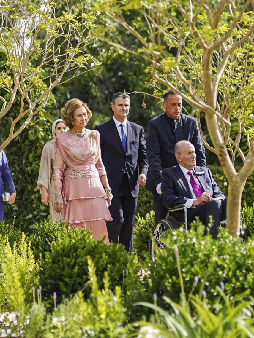 Juan Carlos I, dirigiéndose al salón de la ceremonia.