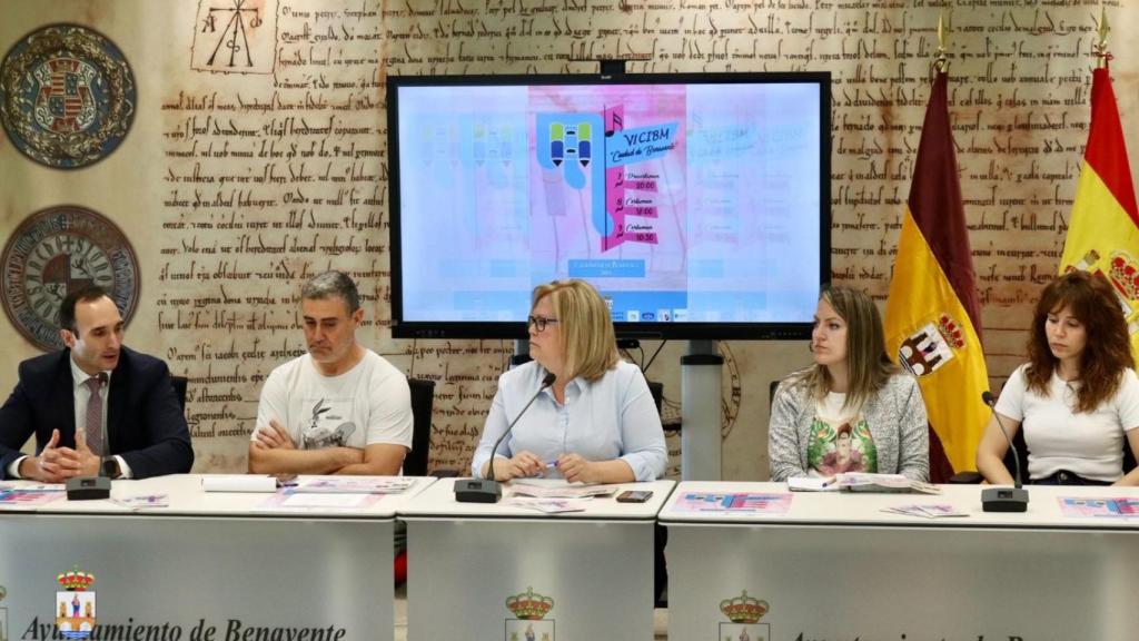 Presentación del certamen, este viernes en el Ayuntamiento de Benavente.