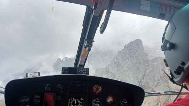 Rescate de un montañero herido al sufrir una caída en Picos de Europa