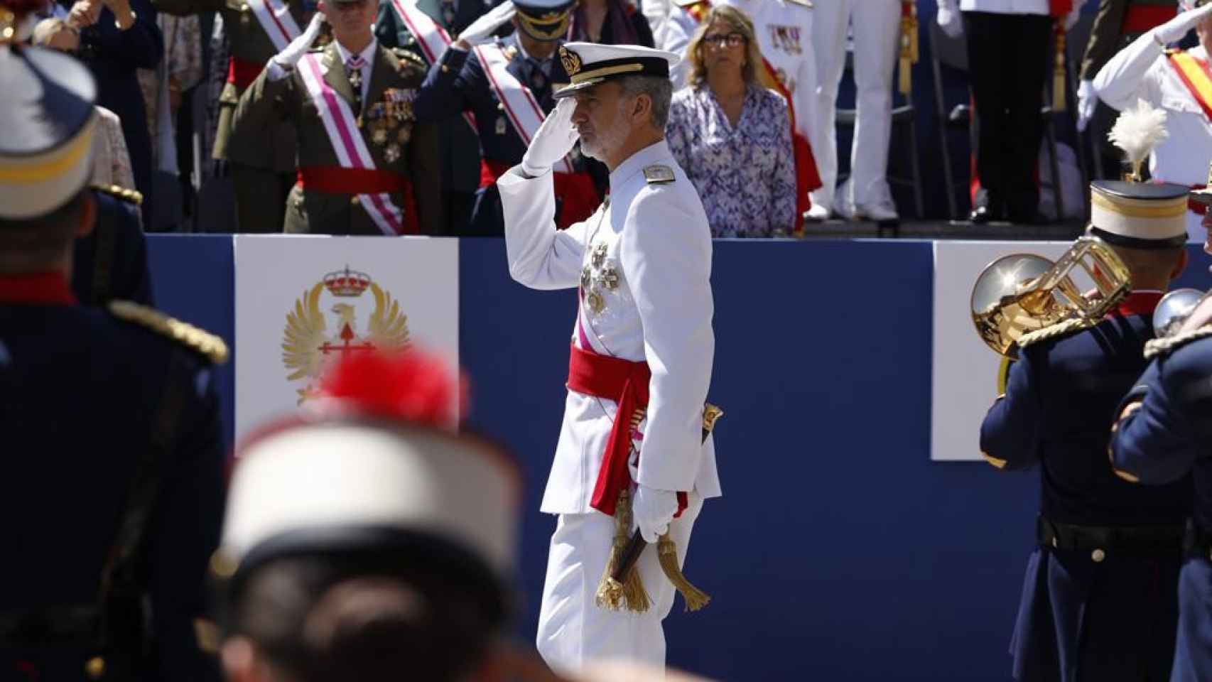 El Rey Felipe VI participa en el desfile de Día de las Fuerzas Armadas 2023