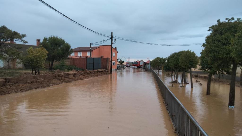 El nivel que ha alcanzado el agua Berrueces