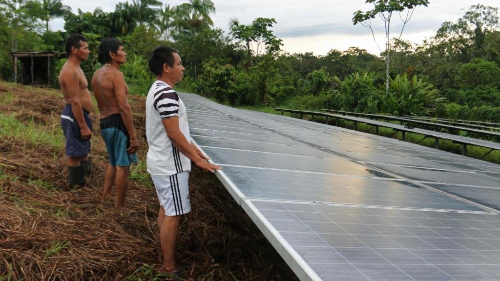 Los paneles solares del proyecto fallido.