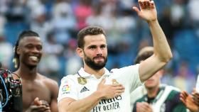 Nacho Fernández, tras el último partido de la temporada 2022/2023 con el Real Madrid