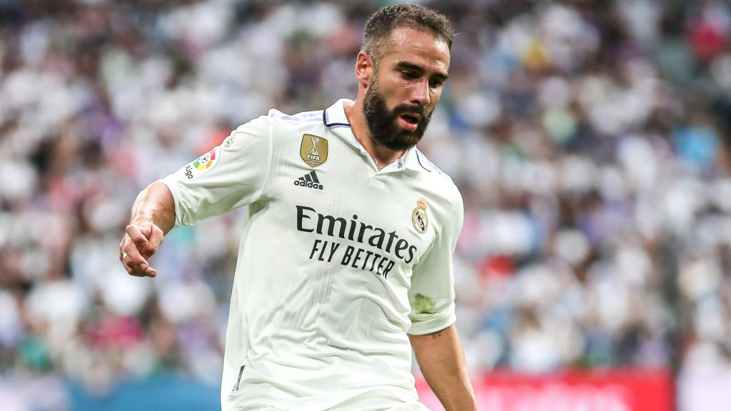 Dani Carvajal, en un partido del Real Madrid de la temporada 2022/2023