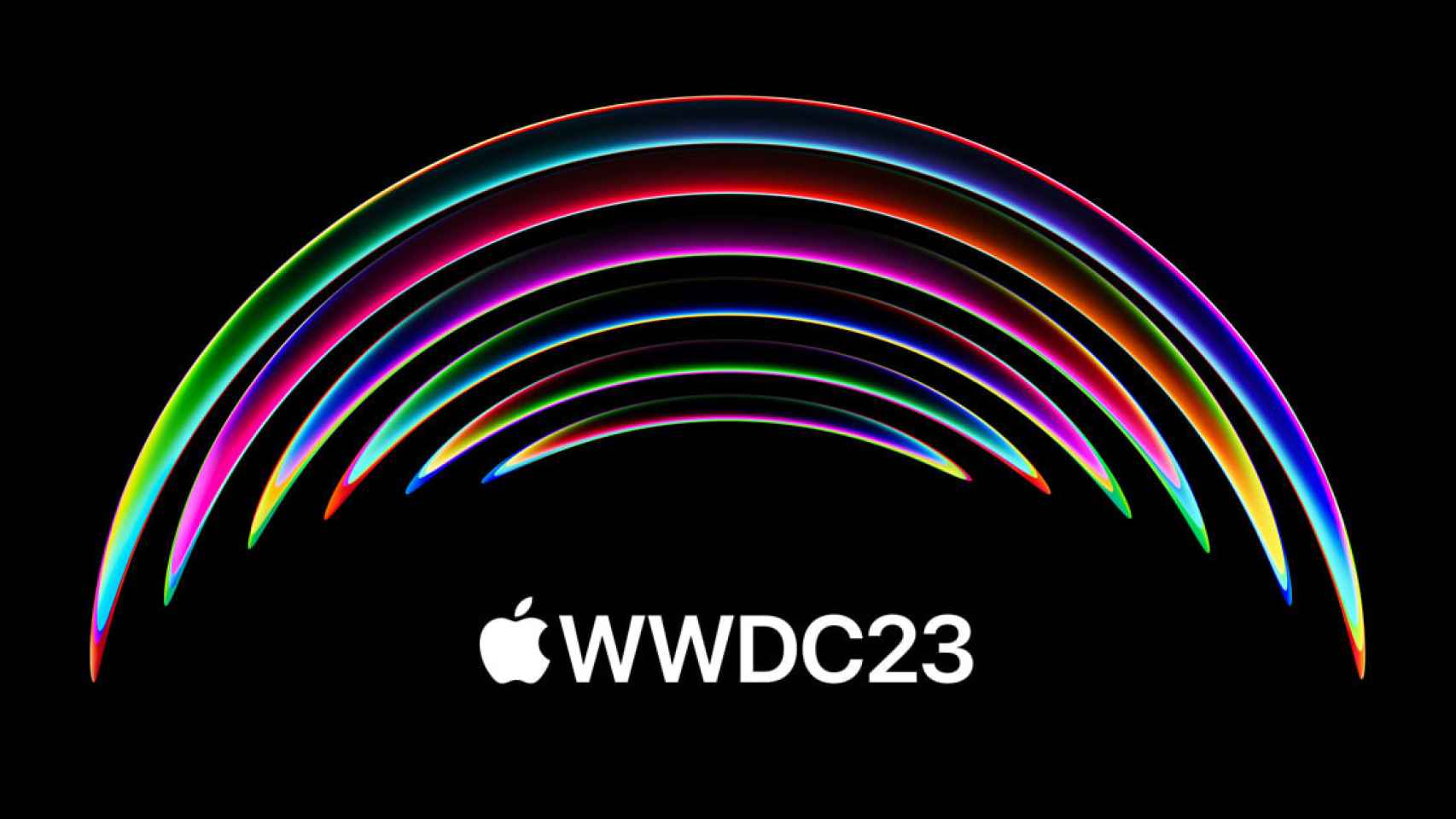 Cartel promocional de Apple para su WWDC23