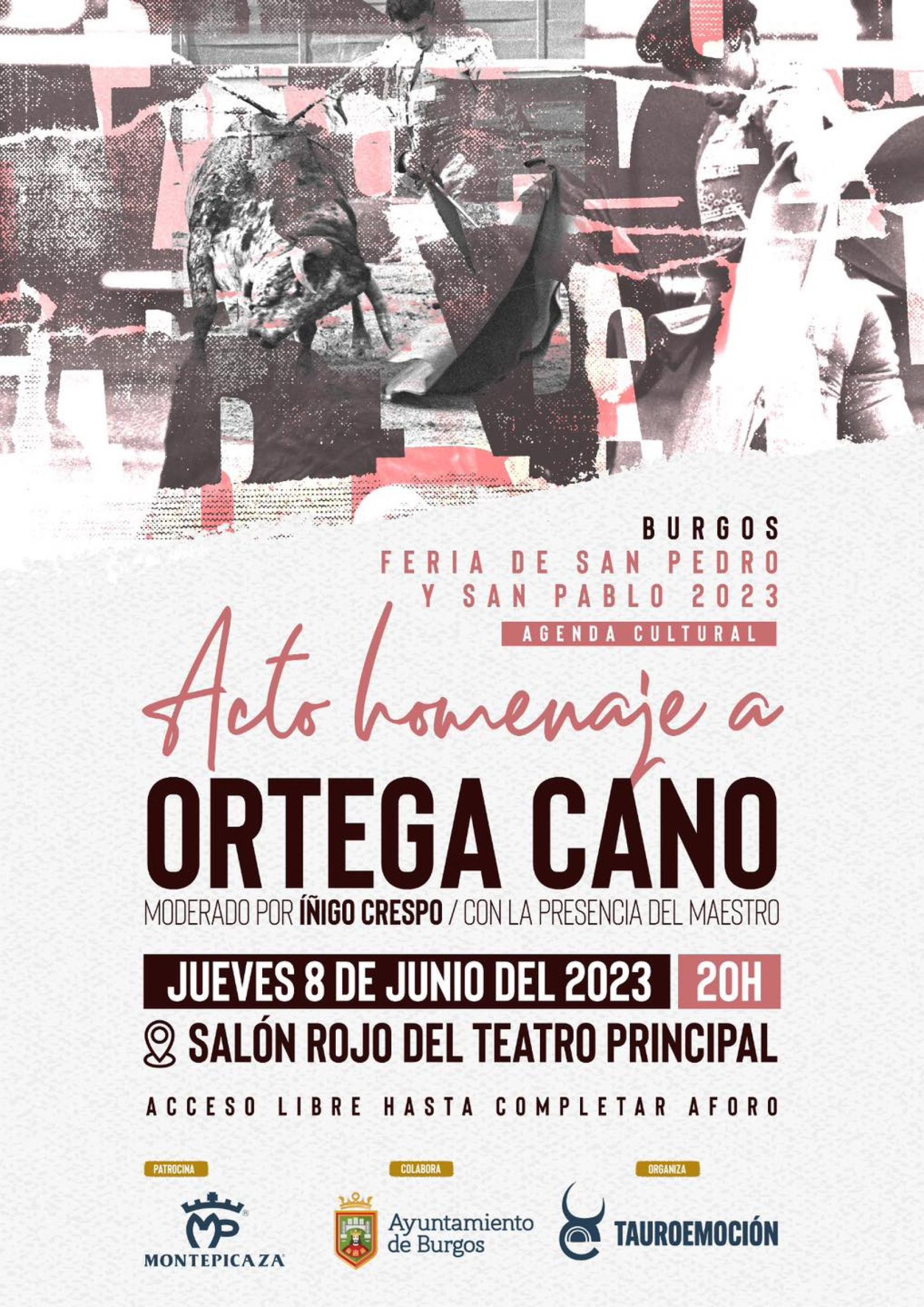 Cartel homenaje Ortega Cano